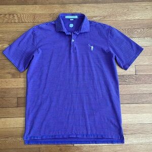 No Laying Up + Holderness and Bourne Polo | blue and pink